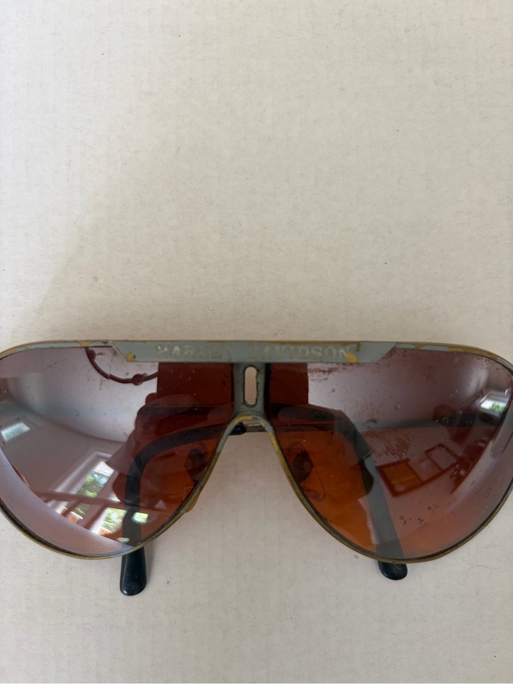 Harley-Davidson Men’s Brown Lens Silver Frame Aviator Sunglasses - Picture 2 of 3